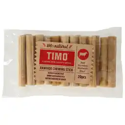 Pets Place Timo Rund Kauwstaaf - Kauwsnacks - 13 cm 20 stuks aanbieding
