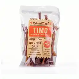 Pets Place Timo Hert/Reehuid - Kauwsnacks - 200 g 15 cm aanbieding