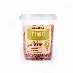 Pets Place Timo Trainers Emmer - Trainingssnacks - Eend 330 g aanbieding