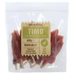 Pets Place Timo Lolly - Kauwsnacks - Eend 400 g aanbieding
