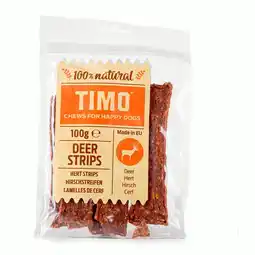 Pets Place Timo Strips - Kauwsnacks - 100 g Hert aanbieding