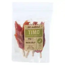 Pets Place Timo Lolly - Kauwsnacks - Eend 150 g aanbieding