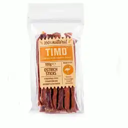 Pets Place Timo Sticks - Kauwsnacks - 100 g Struisvogel aanbieding