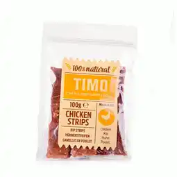Pets Place Timo Strips - Kauwsnacks - 100 g Kip aanbieding