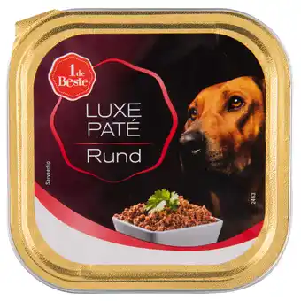 Dekamarkt 1 de Beste Hond luxe pate met rund aanbieding