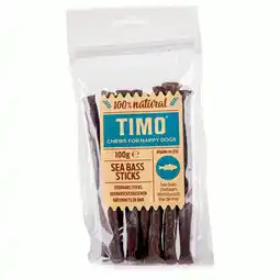 Pets Place Timo Sticks - Kauwsnacks - 100 g Zeebaars aanbieding