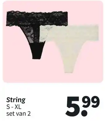 Wibra String aanbieding
