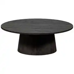 Wehkamp WOOOD Maan Salontafel - MDF - Donkerbruin - 35x100x100 aanbieding