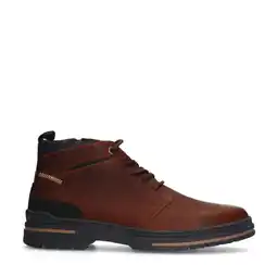 Wehkamp Manfield leren veterschoenen cognac aanbieding