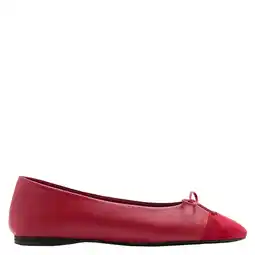 Wehkamp Mango leren ballerina's - rood aanbieding
