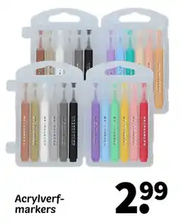 Wibra Acrylverf-markers aanbieding