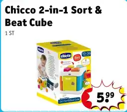 Kruidvat Chicco 2-in-1 Sort & Beat Cube aanbieding