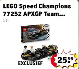 Kruidvat LEGO Speed Champions 77252 APXGP Team Racewagen uit F1 The Movie aanbieding