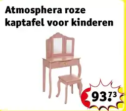 Kruidvat Atmosphera roze kaptafel voor kinderen aanbieding