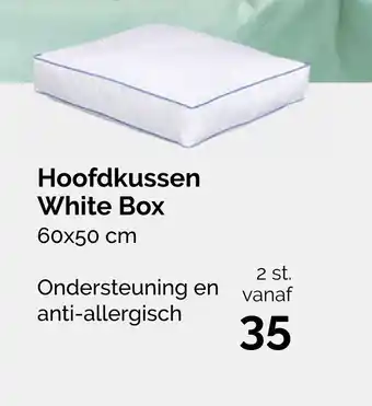 Beter Bed Hoofdkussen white box 60x50 cm aanbieding