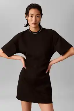 Wehkamp CALVIN KLEIN JEANS mini jurk - zwart aanbieding