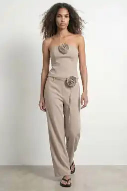 Wehkamp HYPEDROP strapless top - beige aanbieding