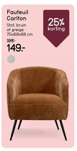 Leen Bakker Fauteuil Carlton aanbieding