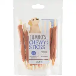 Jumbo Jumbo's Chewy Sticks Zalm 120 g aanbieding