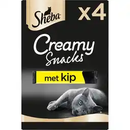 Jumbo Sheba Creamy Snacks Kip Kattensnacks 4 Stuks aanbieding