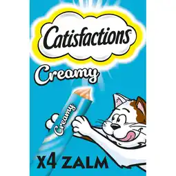 Jumbo Catisfactions Creamy Zalm 4 x 10 g aanbieding