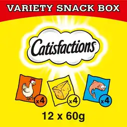 Jumbo Catisfactions Megabox Kattensnacks 12 zakjes à 60 g aanbieding