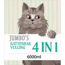 Jumbo Jumbo's Kattenbakvulling 4-in-1 6 L aanbieding