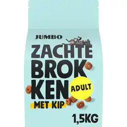 Jumbo Jumbo Zachte Brokken met Kip Adult 1,5 kg aanbieding