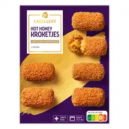 Albert Heijn AH Excellent Hot honey kroketjes met zaanlander kaas aanbieding