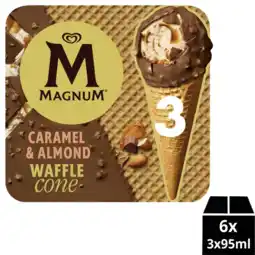 Albert Heijn Magnum Caramel & almond waffle cone aanbieding