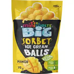 Albert Heijn Mini Melts Ice cream sorbet balls mango aanbieding