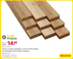 Praxis Praxis PVC VLOER GARDA LICHT NATUREL-OF WARM NATUREL EIKEN aanbieding