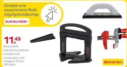 Praxis Rubi delta leveling systeem clip aanbieding