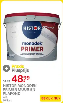 Praxis Histor monodek primer muur en plafond aanbieding