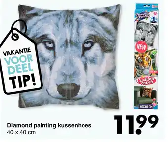 Wibra Diamond painting kussenhoes aanbieding