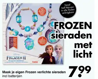 Wibra Maak je eigen Frozen verlichte sieraden aanbieding