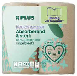 PLUS PLUS Keukenpapier (half)vel 3laags eco aanbieding