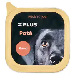 PLUS PLUS Premium Honden paté Rund aanbieding