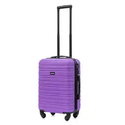 ANWB Blocktravel Reiskoffer S ABS 39L met TSA-slot en 360° wielen Paars aanbieding