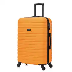 ANWB Blocktravel Reiskoffer M ABS 74L met TSA-slot en 360° wielen Oranje aanbieding