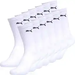 ANWB Puma 12 paar Uniseks Sportsokken Wit aanbieding