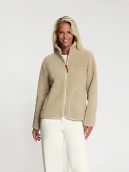 ANWB Mgo Tara Dames Outdoorvest Teddy Zand aanbieding