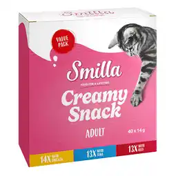 Zooplus Smilla Creamy Snack Adult - 80 x 14 g aanbieding