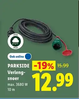 Lidl Parkside Verlengsnoer aanbieding