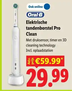 Lidl Oral-B Elektrische tandenborstel Pro Clean aanbieding