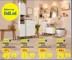 Lidl Livarno Hoge badkamerkast Corfu aanbieding