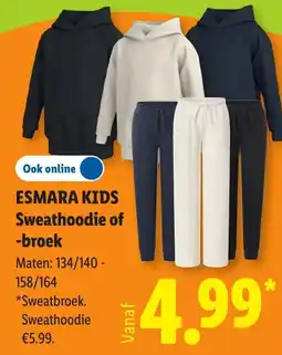 Lidl Esmara Kids Sweathoodie of -broek aanbieding