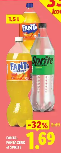 Lidl Fanta, Fanta Zero of Sprite aanbieding