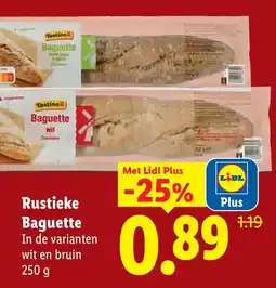Lidl Tastino Baguette aanbieding