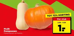 PLUS Pompoenen aanbieding